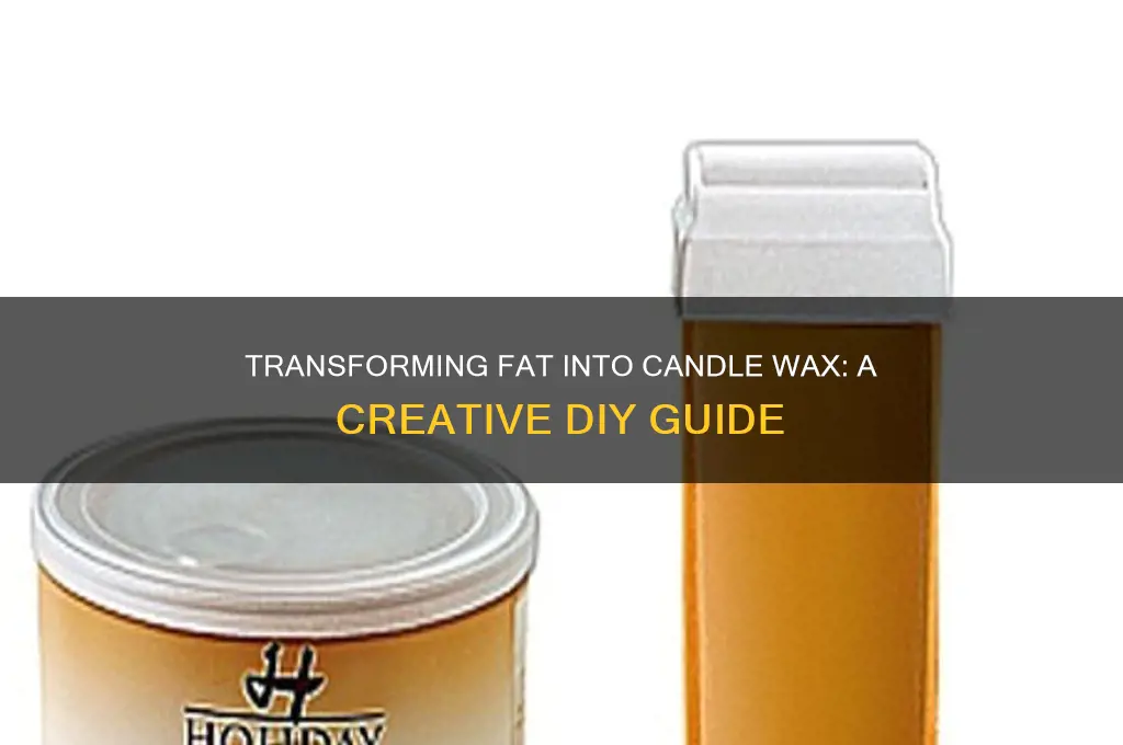 how to turn fat into candle wax