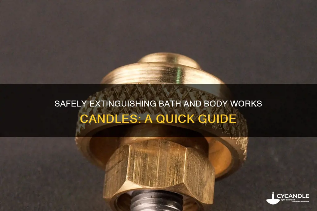 how to turn off a bath and body works candle