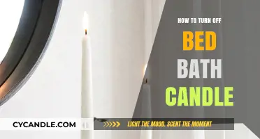 A Relaxing Bath: Turning Off Your Bed Bath Candle