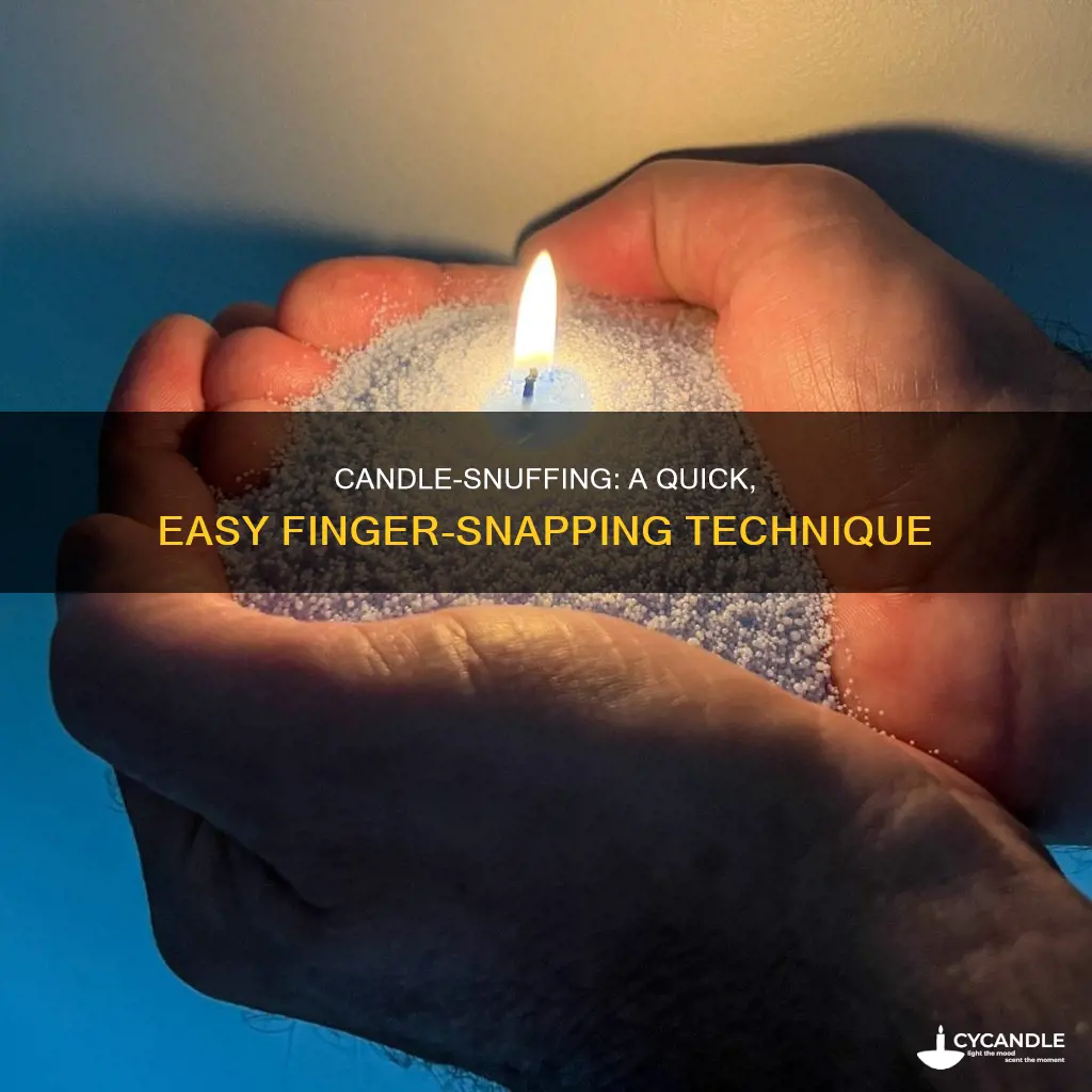 how to turn off candle with fingers