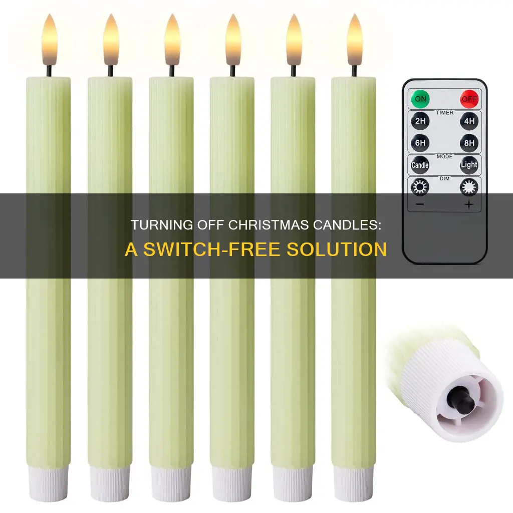 how to turn off christmas window candles without switch
