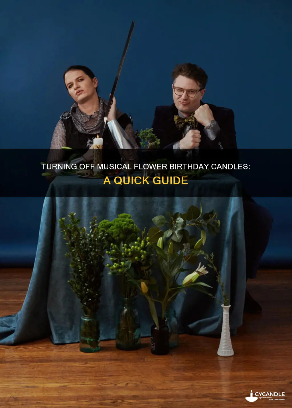 how to turn off musical flower birthday candle