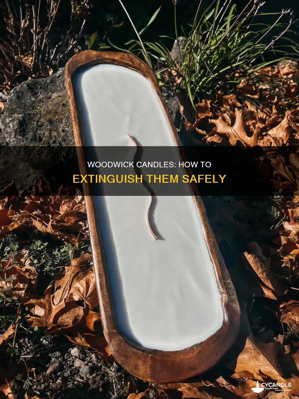 how to turn off woodwick candle