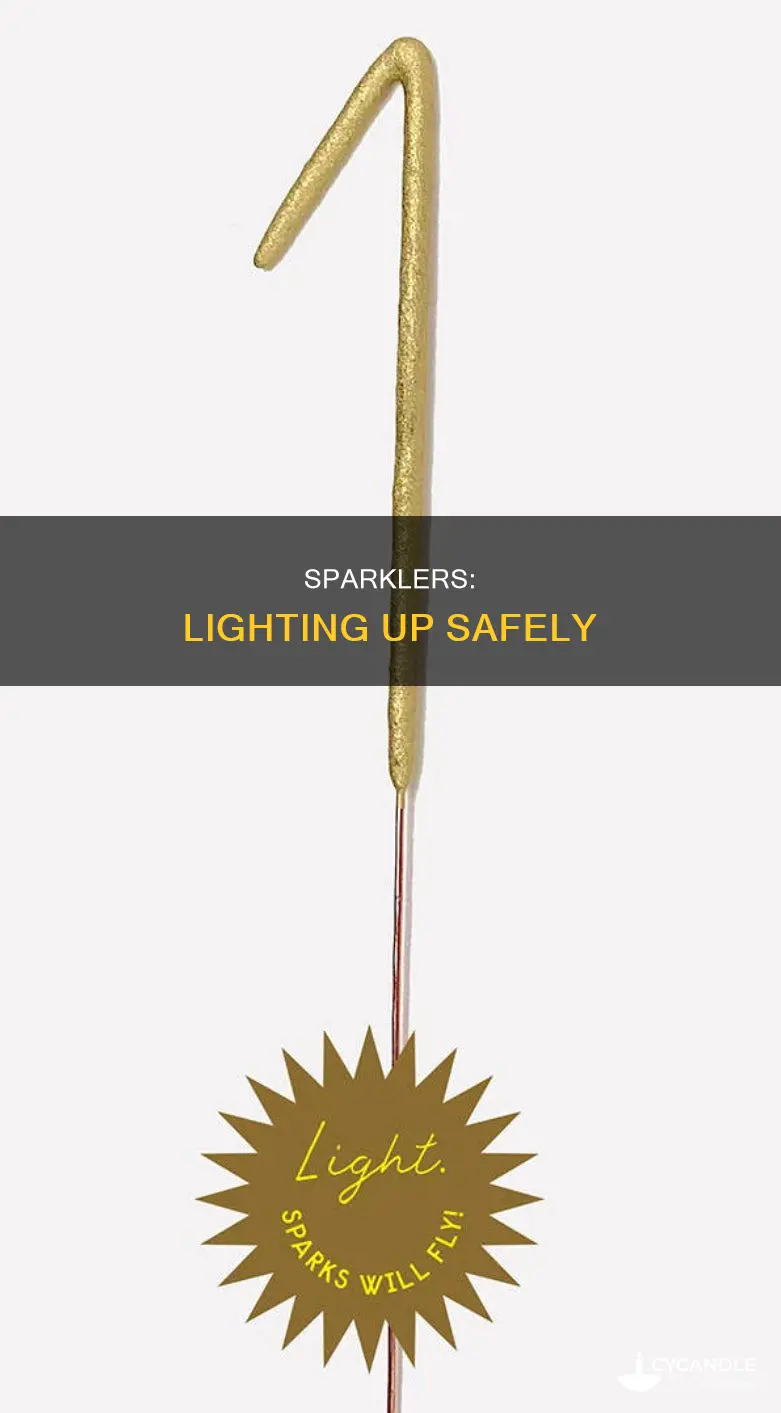 how to turn on a sparklers candles