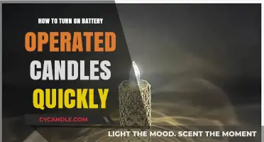 Quickly Lighting Your Battery Candles