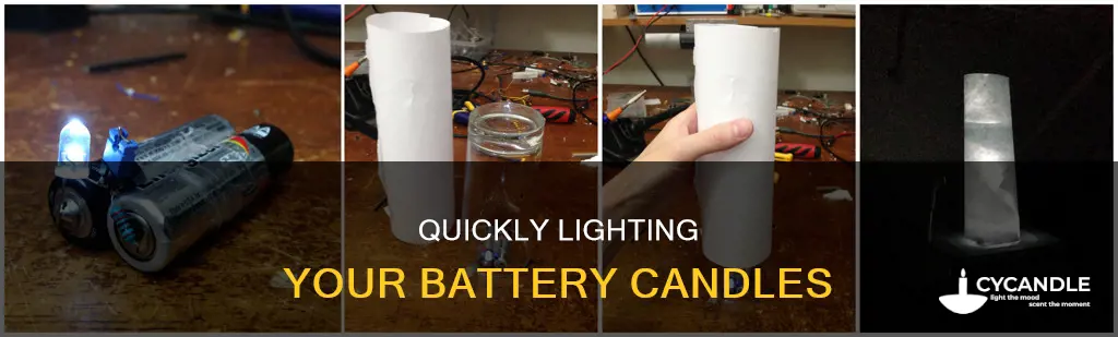 how to turn on battery operated candles quickly