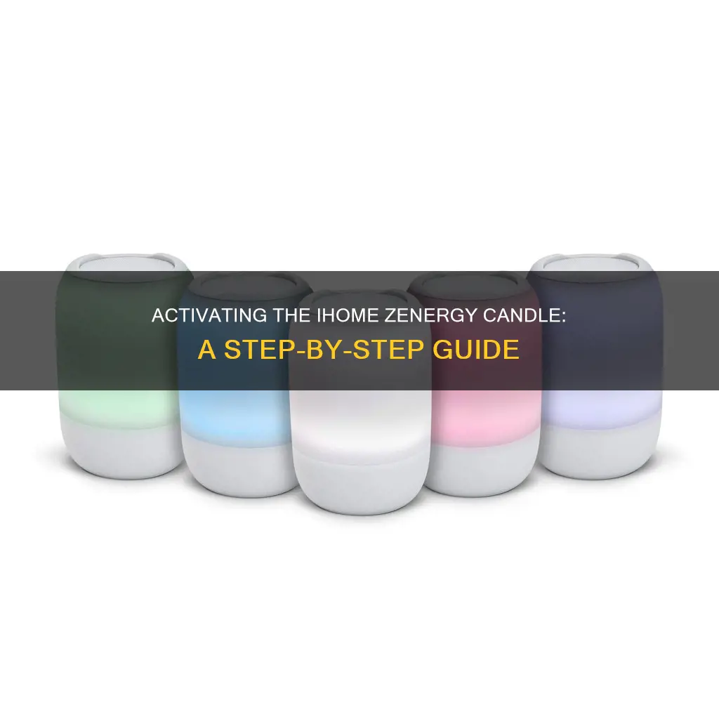 how to turn on ihome zenergy candle