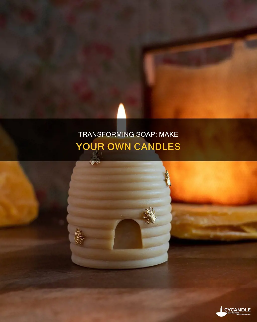 how to turn soap into a candle
