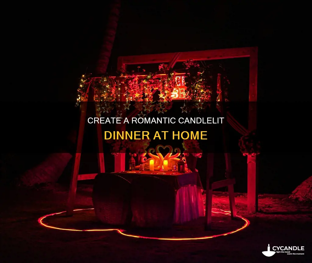 how to turn your room into a candle lit dinner