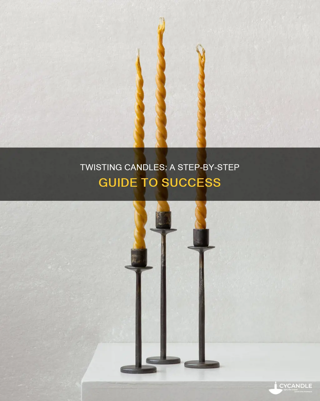 how to twist a candle