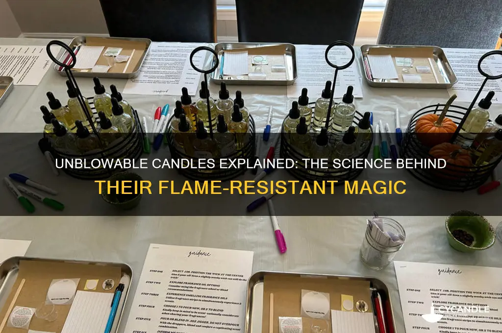 how to unblowable candles work