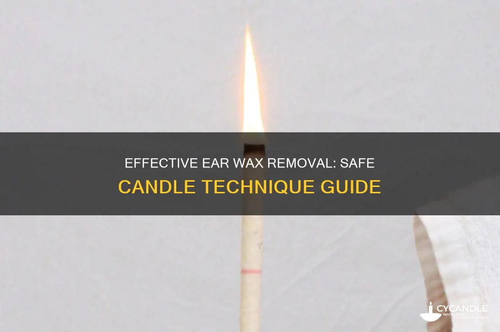 how to unclog ears from wax with candle