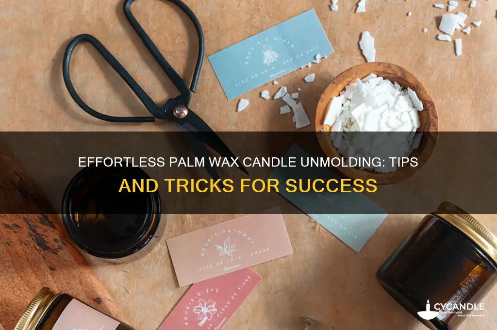 how to unmold palm wax candle