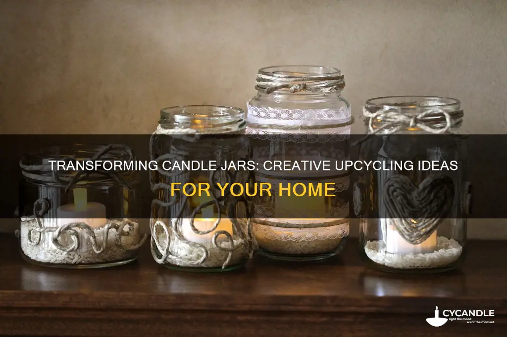 how to up cycle candle jars