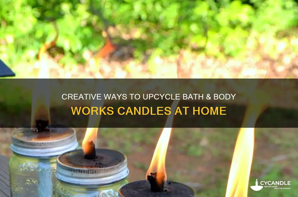 how to upcycle bath and body works candles