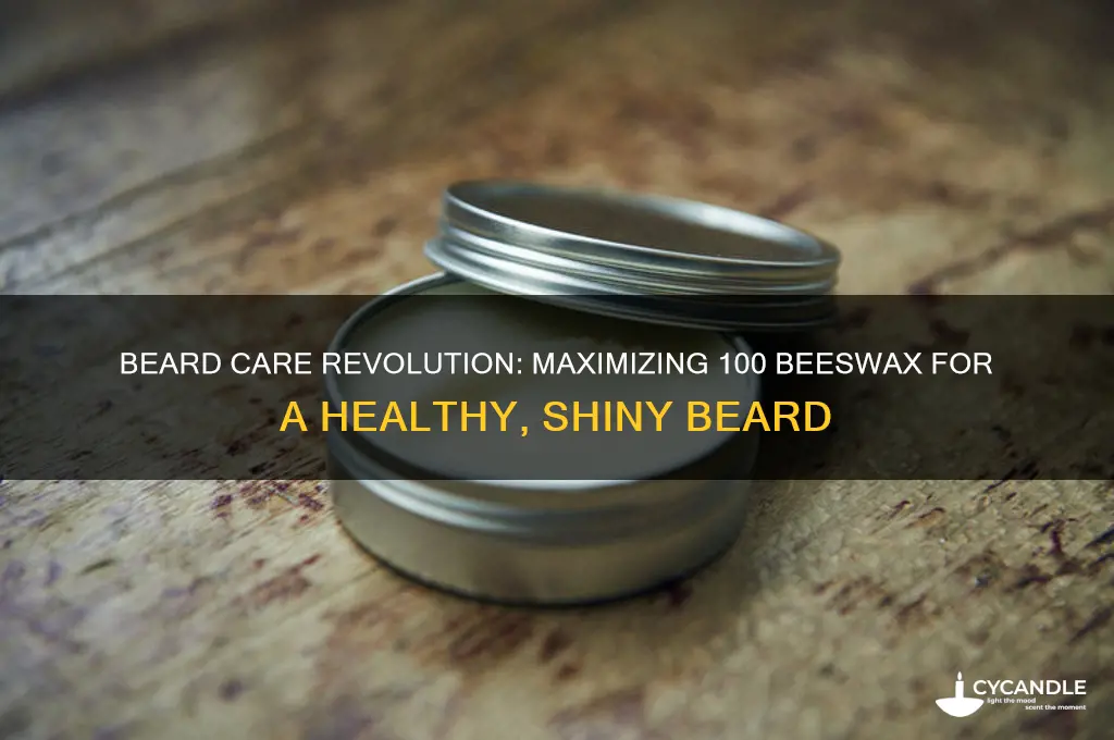 how to use 100 beeswax in your beard