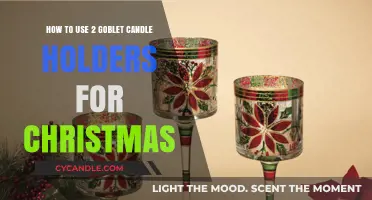 Elegant Christmas Decor: Creative Uses for Two Goblet Candle Holders