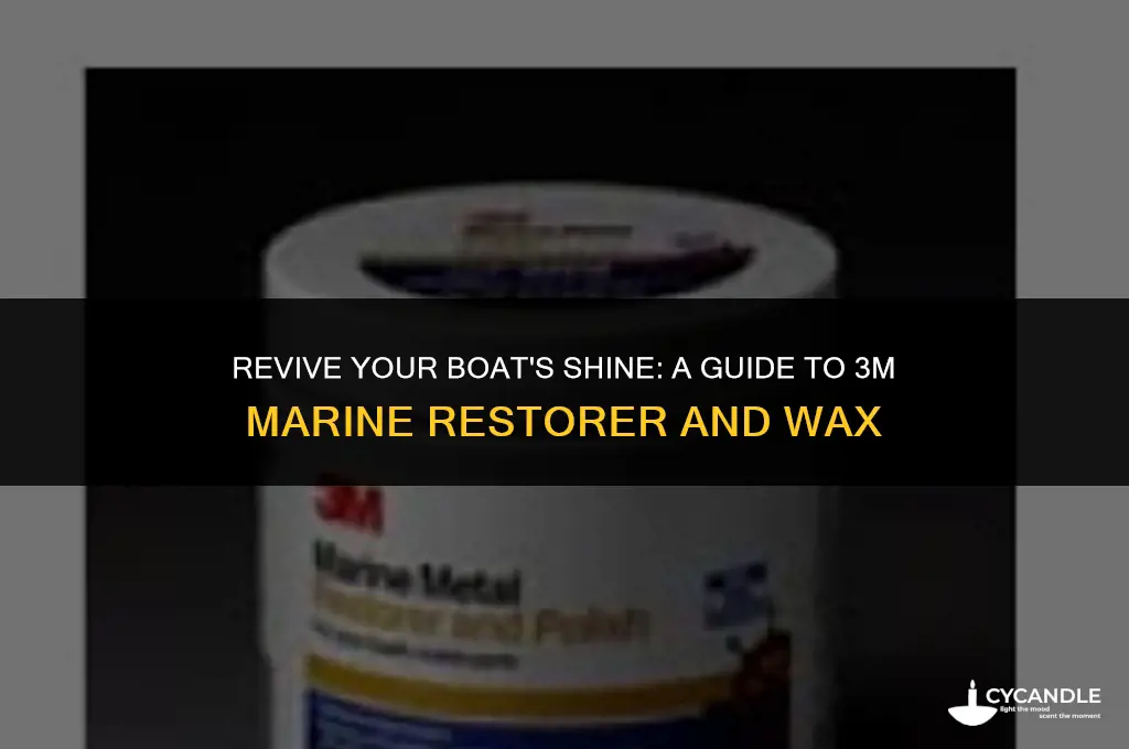 how to use 3m marine restorer and wax