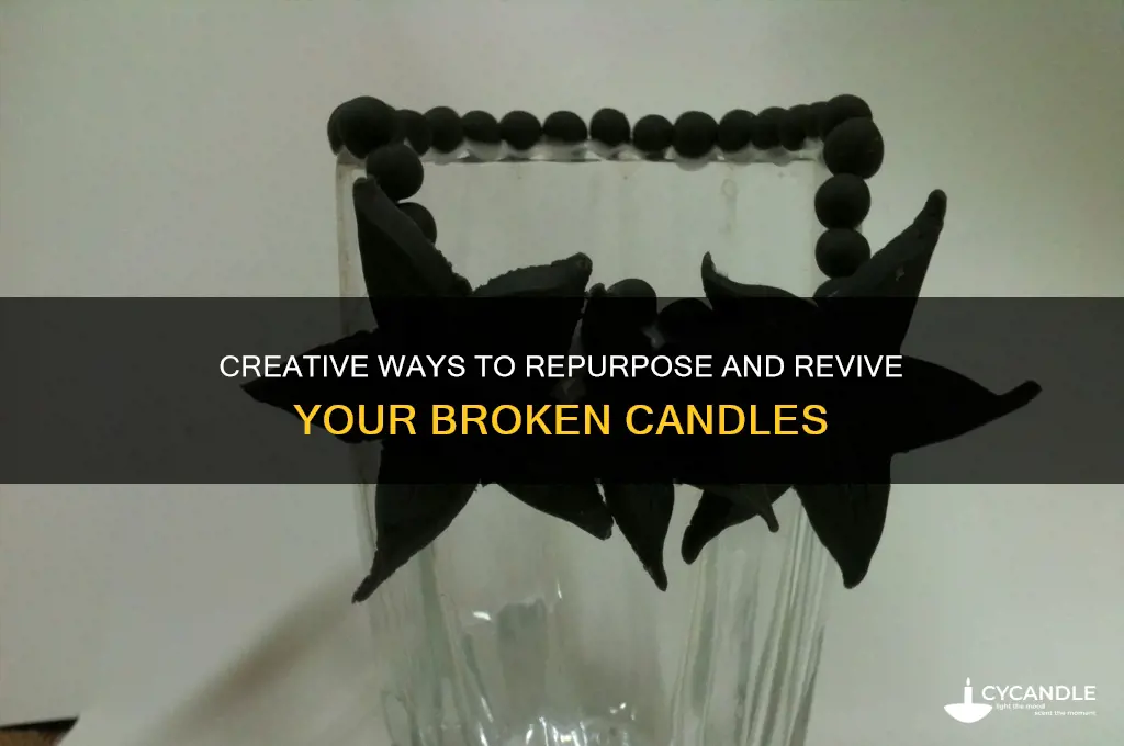how to use a broken candle