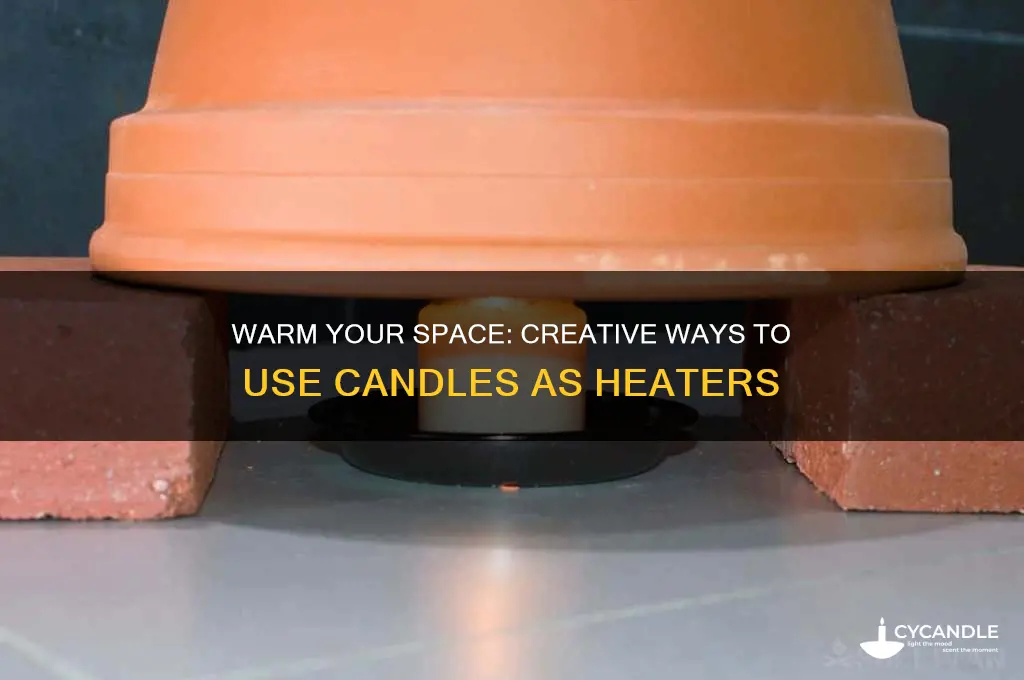 how to use a candle as a heater