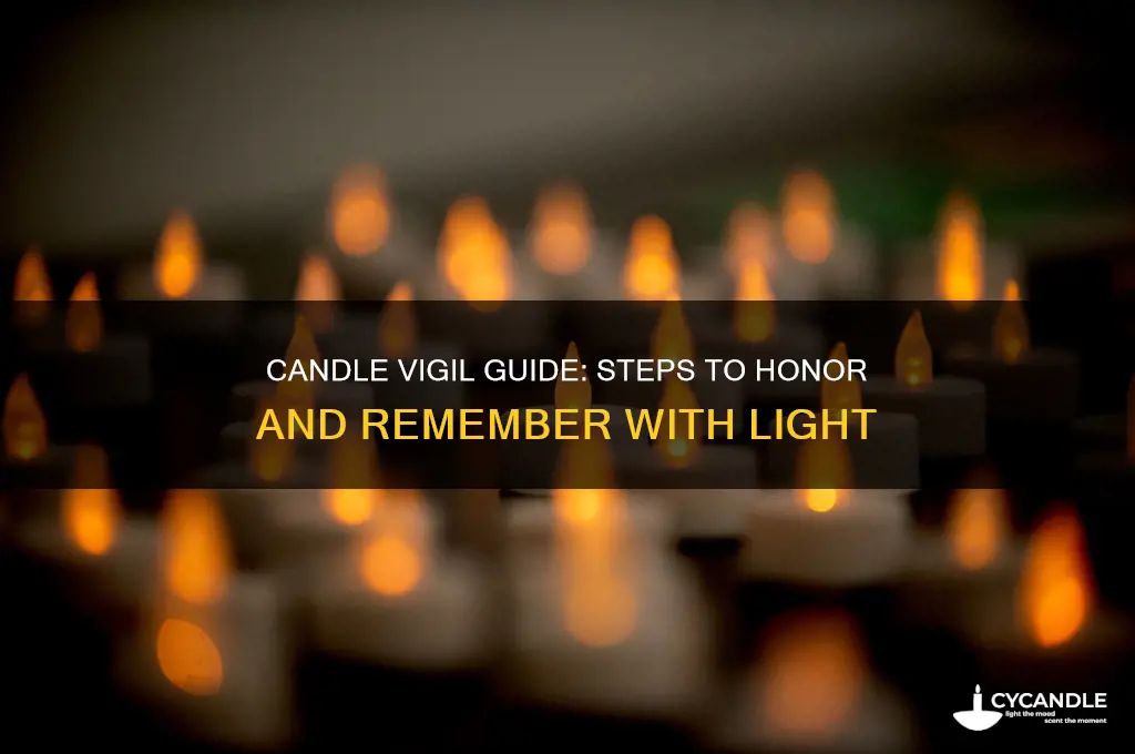 how to use a candle for a vigil