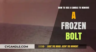 Candle Heat Trick: Thawing and Removing Frozen Bolts Easily