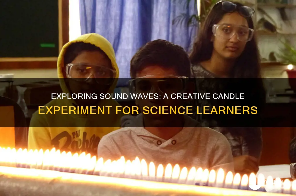 how to use a candle to study sound waves