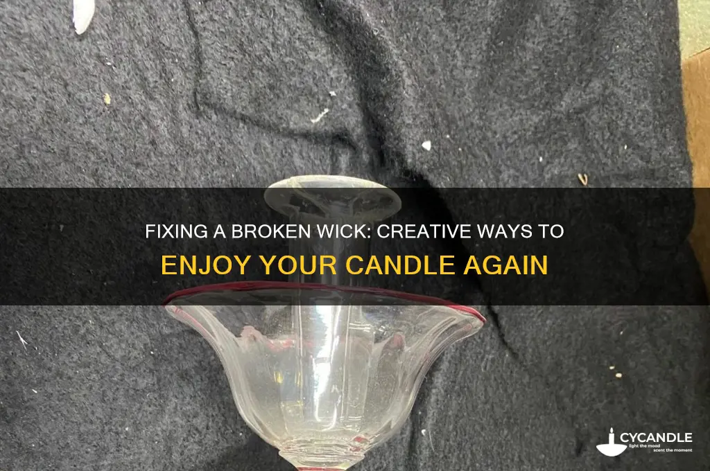 how to use a candle with a broken wick