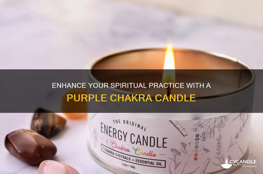 how to use a chakra candle purple