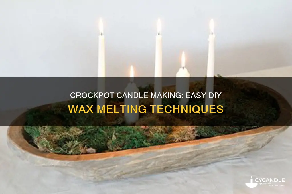 how to use a crockpot for candle making