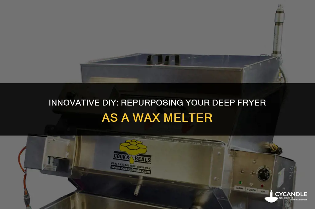 how to use a deep fryer as a wax melter