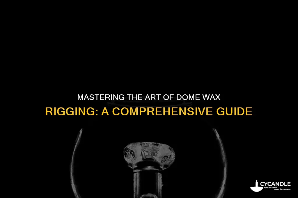 how to use a dome wax rig