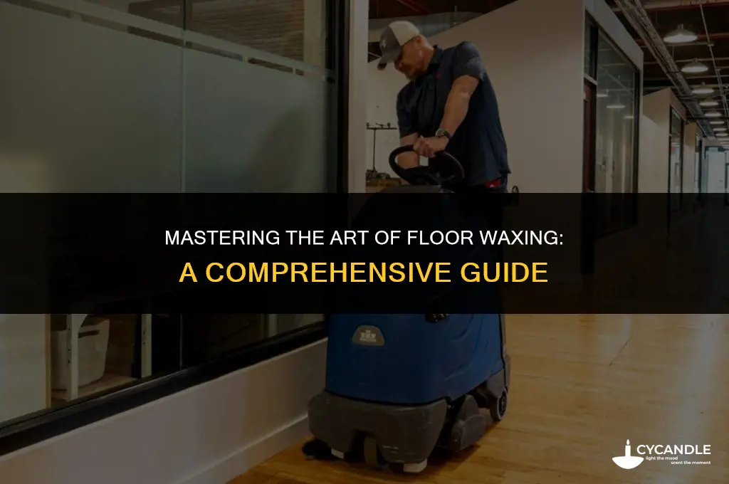 how to use a floor waxer