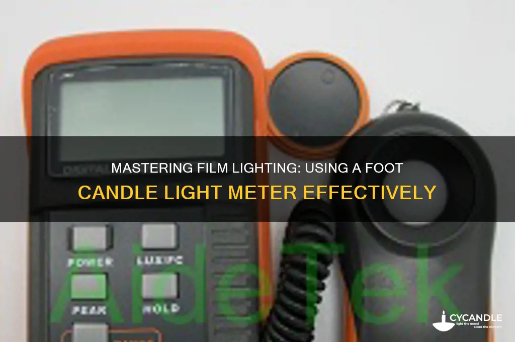how to use a foot candle light meter for film