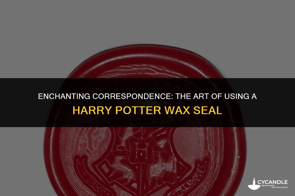 how to use a harry potter wax seal