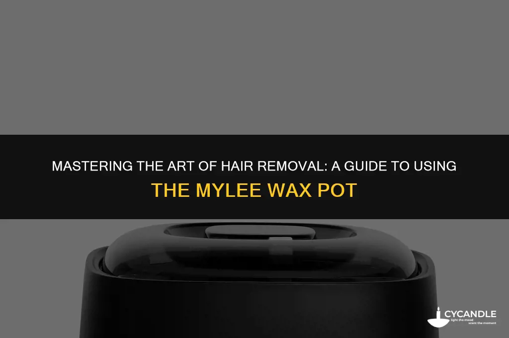 how to use a mylee wax pot