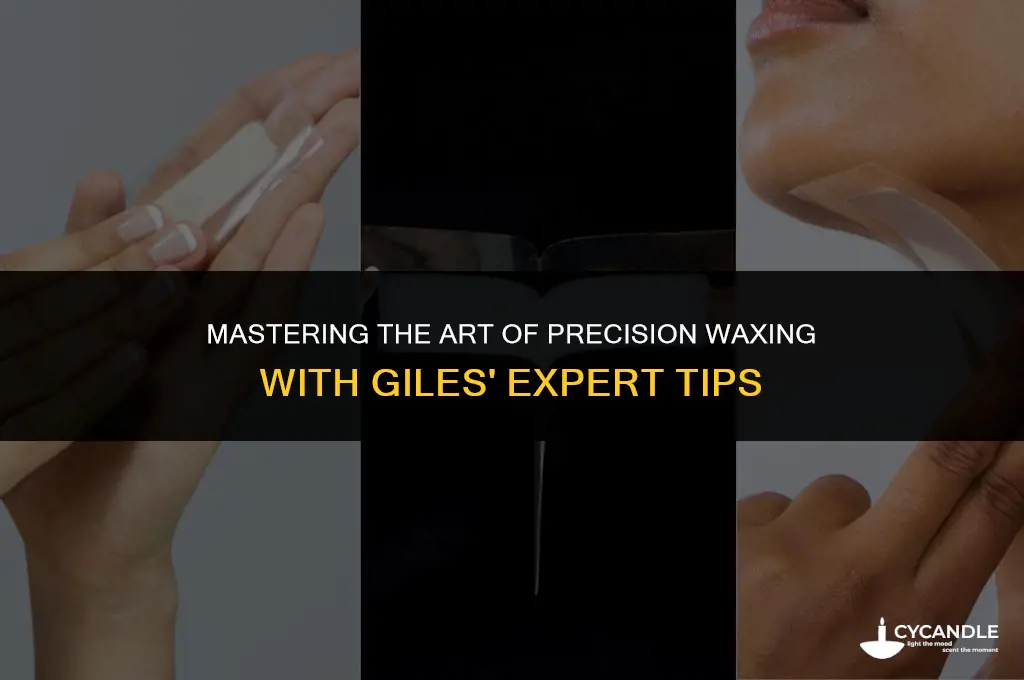 how to use a percision waxer by giles
