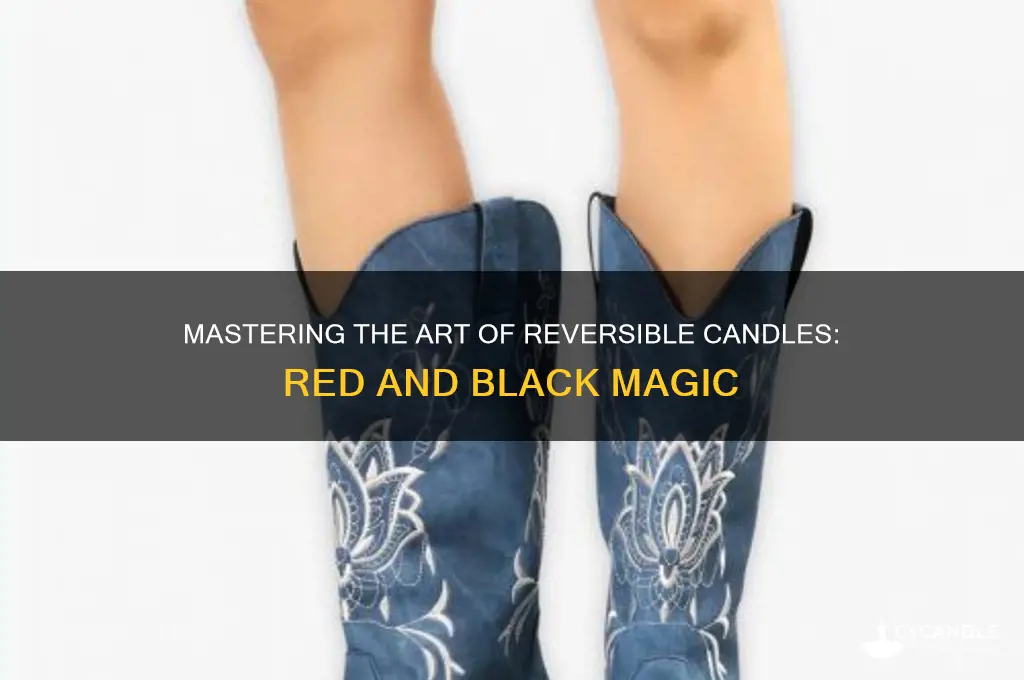 how to use a red and black reversible candle