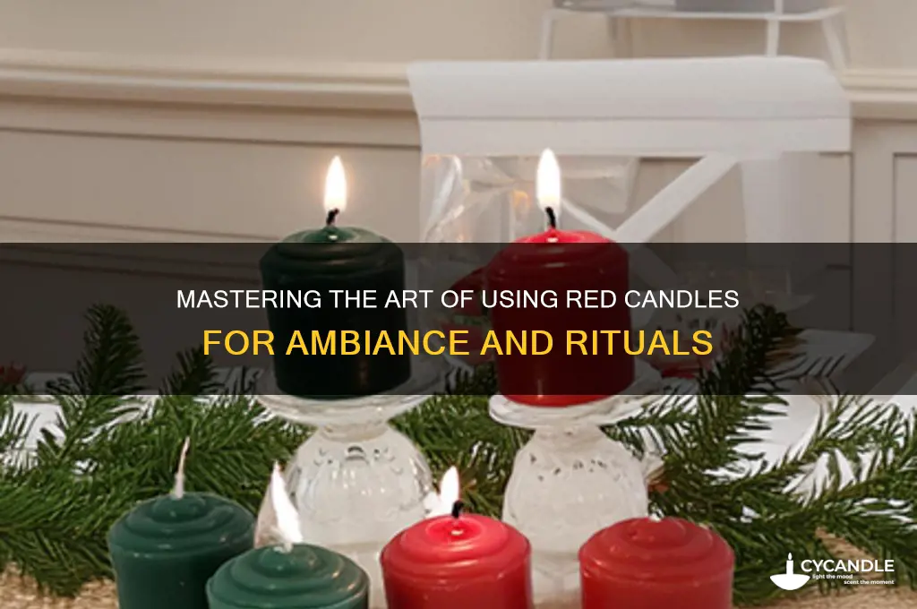 how to use a red candle