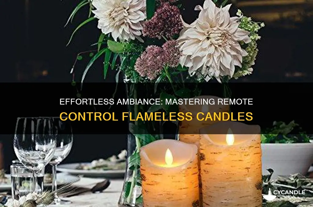 how to use a remote with flameless candles