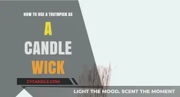 Creative Candle Hack: Using a Toothpick as a Wick