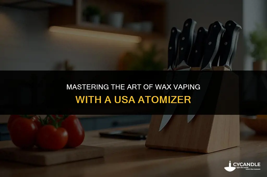 how to use a vapeusa atomizer for wax