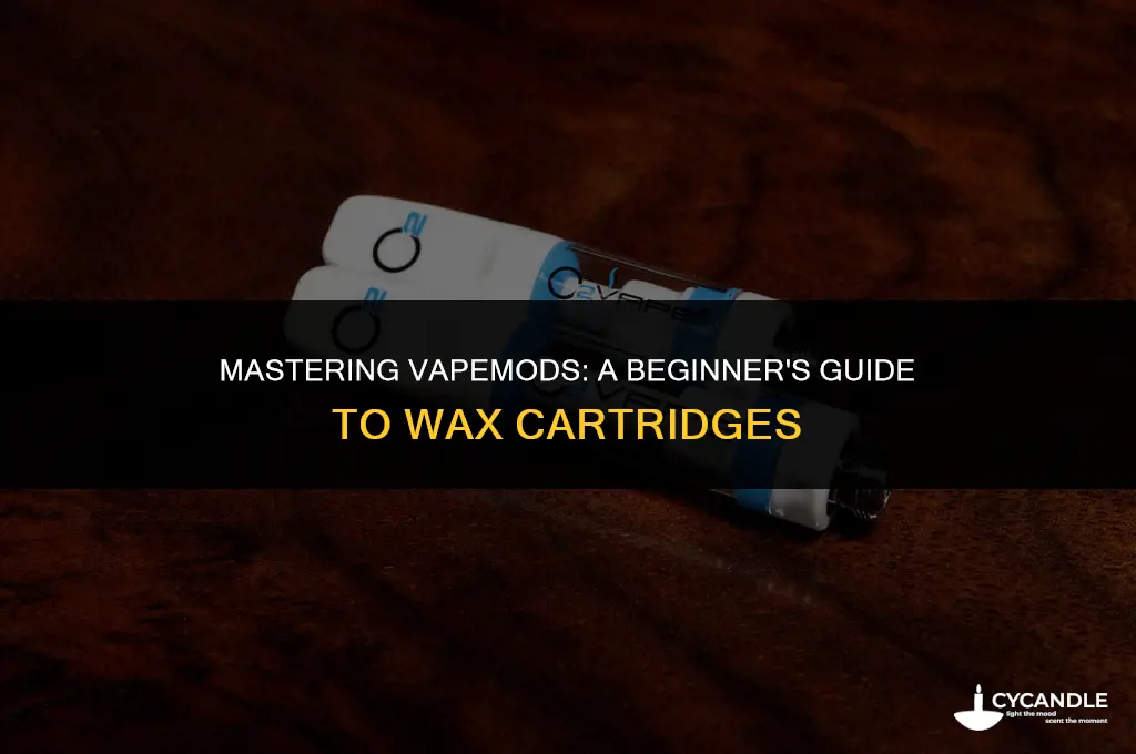 how to use a wax cartridge on a mod