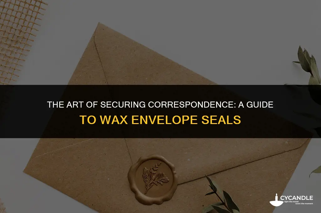 how to use a wax envelope seal