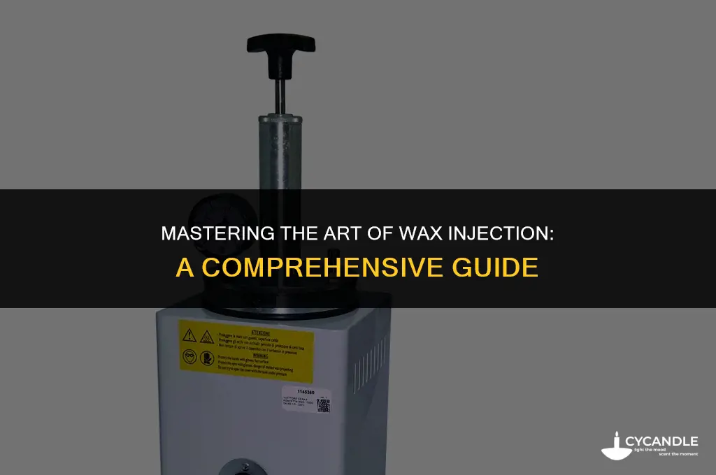 how to use a wax injector
