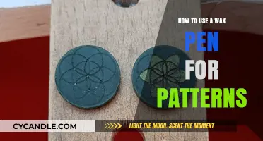 Crafting with Wax: A Guide to Creating Patterns with a Wax Pen