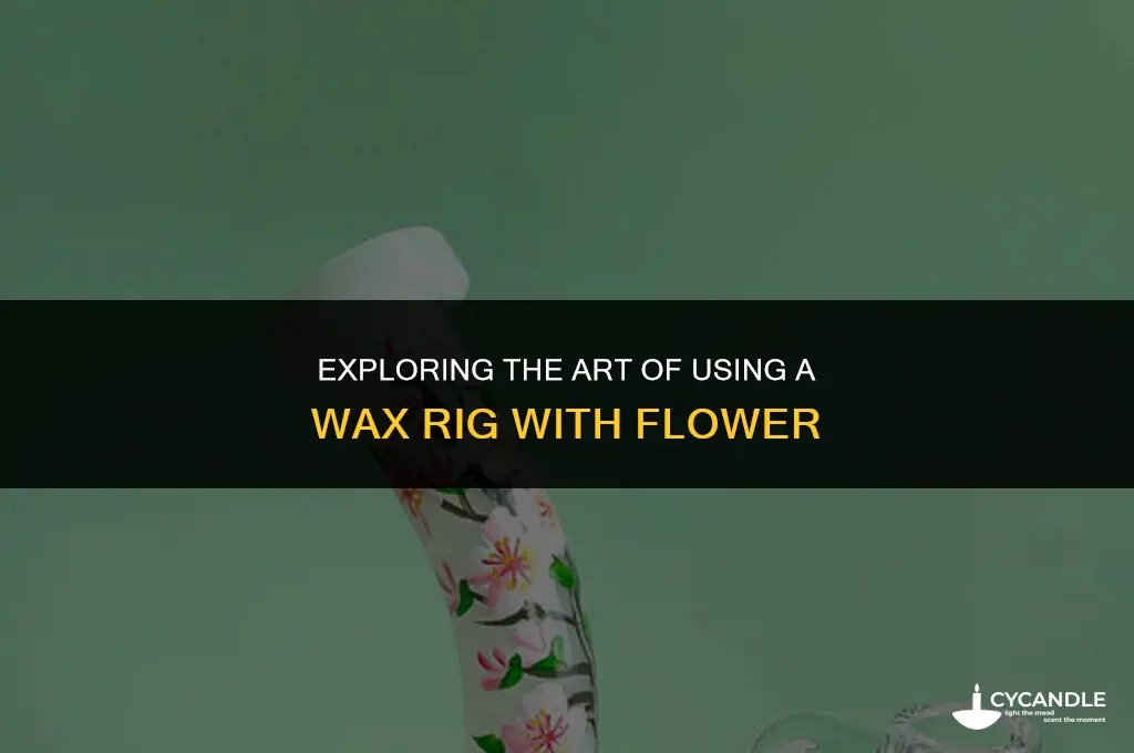 how to use a wax rig with flower