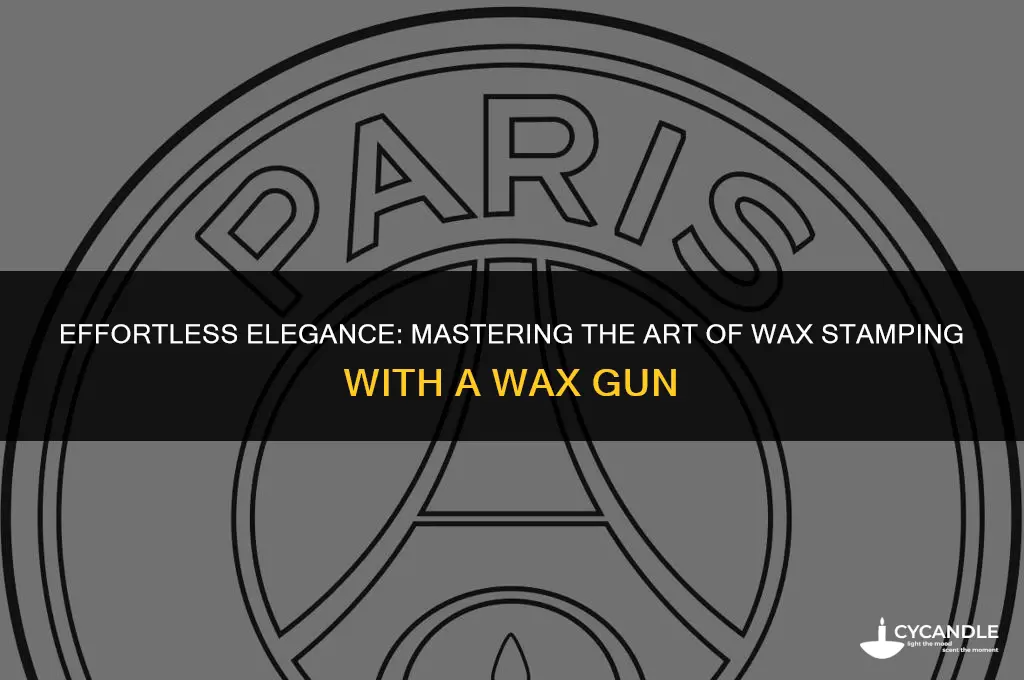 how to use a wax stamp with a wax gun