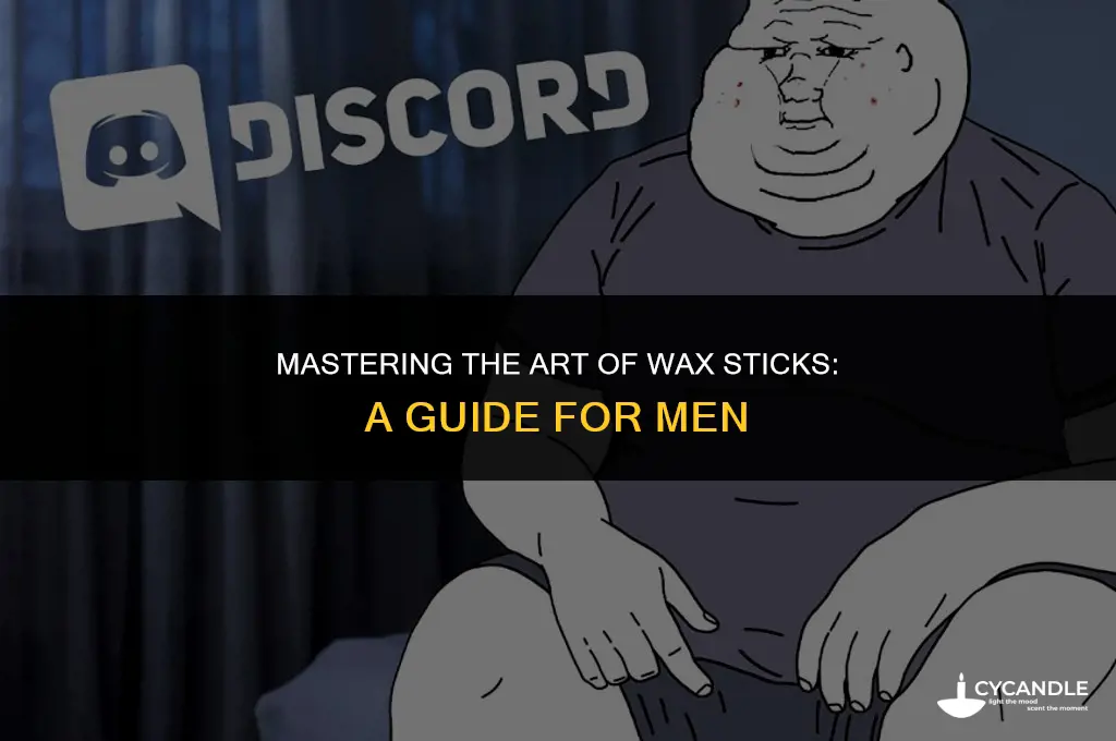 how to use a wax stick for men