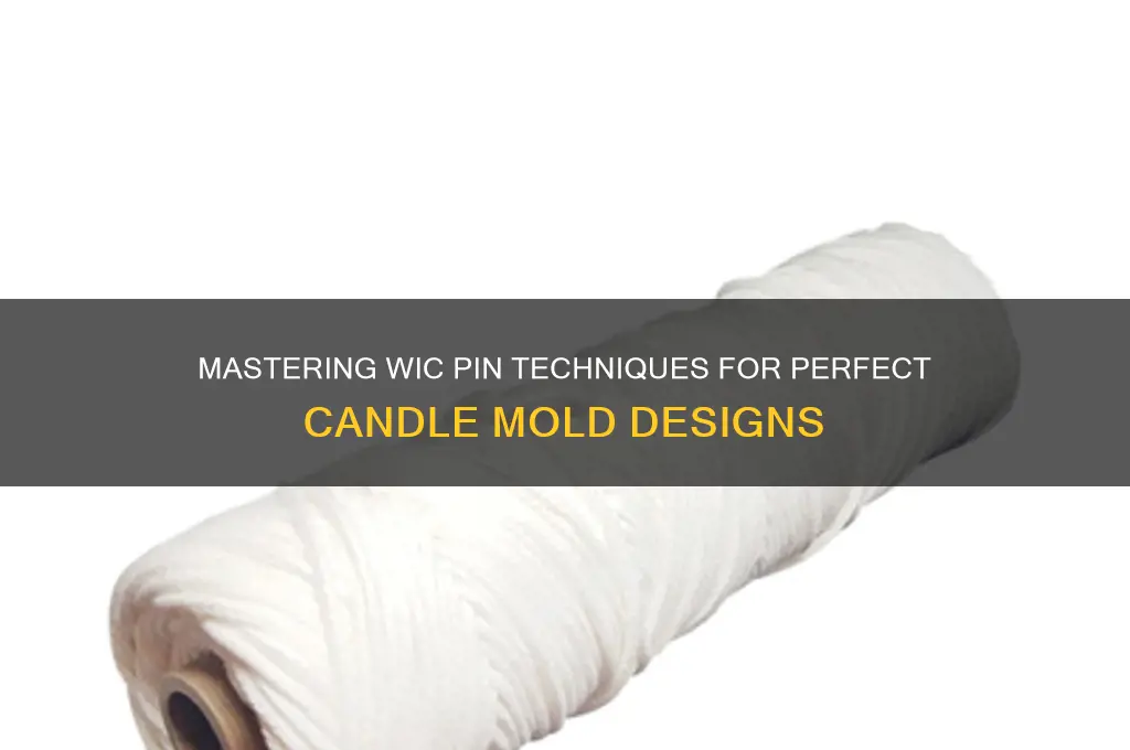 how to use a wic pin in candle molds